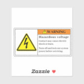 Waarschuwingsetiket voor gevaarlijke spanning EL90 Sticker (Vel)