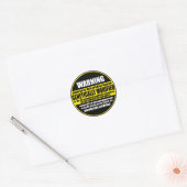Waarschuwingsetiket voor GGO's (genetisch gemodifi Ronde Sticker (Envelop)