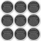 Waarschuwingsetiket voor kaartenproducten sticker (Voorkant)