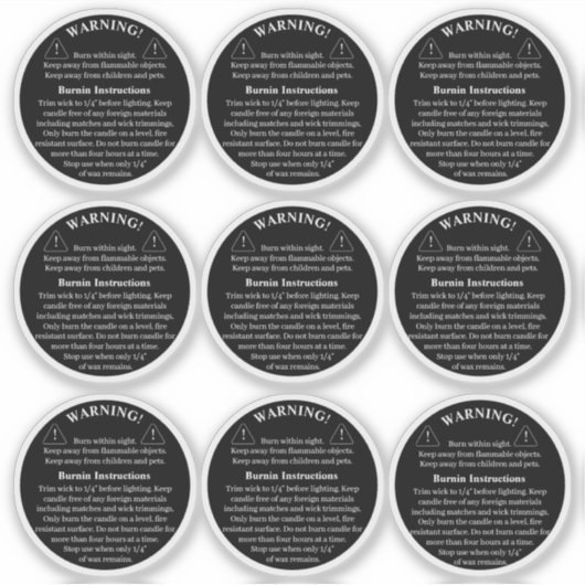 Waarschuwingsetiket voor kaartenproducten sticker (Voorkant)