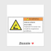 Waarschuwingsetiket voor ozon sticker (Vel)