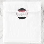 Waarschuwingsgebied 51 Militaire Installatie Ronde Sticker (Tas)