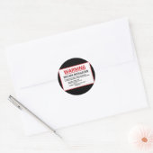 Waarschuwingsgebied 51 Militaire Installatie Ronde Sticker (Envelop)