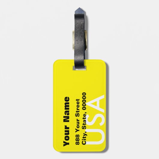 Waarschuwingsgevarensignaal Temperamentale geperso Bagagelabel (Achterkant verticaal)