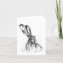 Waarschuwingshaas Bedankkaart