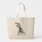Waarschuwingshaas Grote Tote Bag (Achterkant)