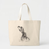 Waarschuwingshaas Grote Tote Bag (Voorkant)
