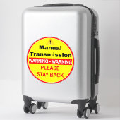 Waarschuwingshandboek Handgeschakelde Transmissie Sticker (Koffer)