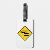 Waarschuwingshefschroefbordje Bagagelabel (Achterkant verticaal)