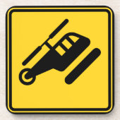 Waarschuwingshefschroefbordje Bier Onderzetter (Voorkant)