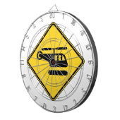 Waarschuwingshefschroefbordje Dartbord (Voorkant Rechts)