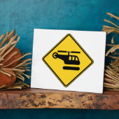 Waarschuwingshefschroefbordje Fotoplaat (Zijkant)