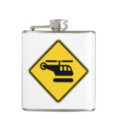 Waarschuwingshefschroefbordje Heupfles (Voorkant)