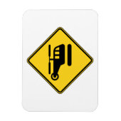 Waarschuwingshefschroefbordje Magneet (Verticaal)