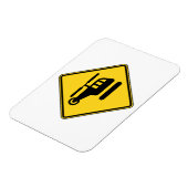 Waarschuwingshefschroefbordje Magneet (Linkerzijde)