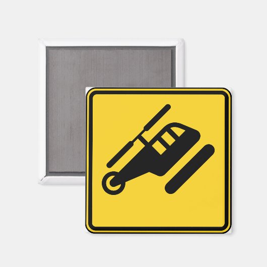 Waarschuwingshefschroefbordje Magneet (Voorkant / Achterkant)