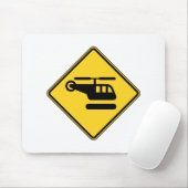 Waarschuwingshefschroefbordje Muismat (Met muis)