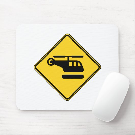 Waarschuwingshefschroefbordje Muismat (Met muis)