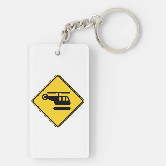 Waarschuwingshefschroefbordje Sleutelhanger (achterkant)