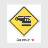 Waarschuwingshefschroefbordje Sticker (Vel)