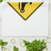 Waarschuwingshefschroefbordje Theedoek (Gevouwen)