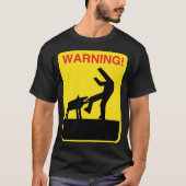 waarschuwingshond t-shirt (Voorkant)