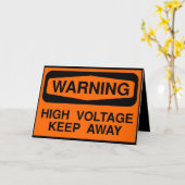 waarschuwingshoogspanning kaart (Gele Bloem)