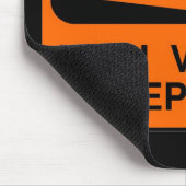 waarschuwingshoogspanning muismat (Hoek)