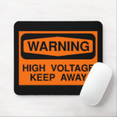 waarschuwingshoogspanning muismat (Met muis)