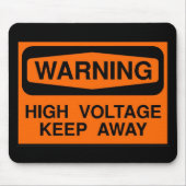 waarschuwingshoogspanning muismat (Voorkant)