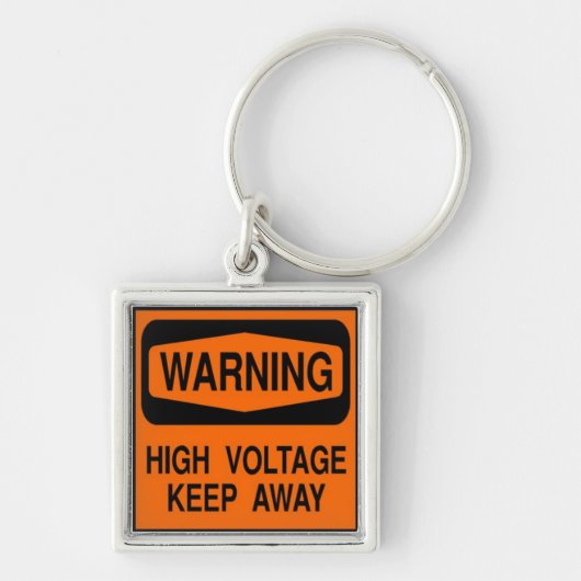waarschuwingshoogspanning sleutelhanger (Voorkant)