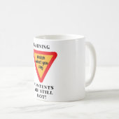 Waarschuwingsinhoud warm koffiemok (Voorkant rechts)