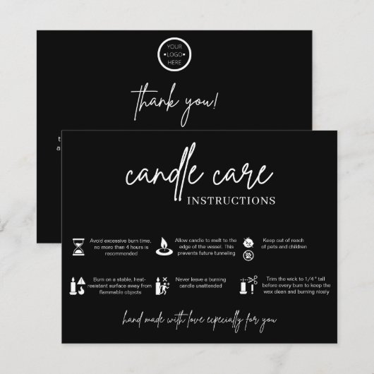 Waarschuwingsinstructies voor Kaart met handmatige (Voorkant / Achterkant)