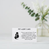 Waarschuwingskaart voor eten visitekaartje (Staand voorkant)