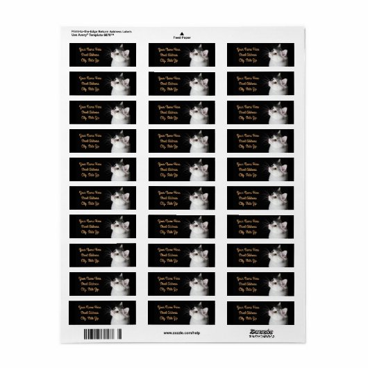 Waarschuwingskat Etiket (Full Sheet)