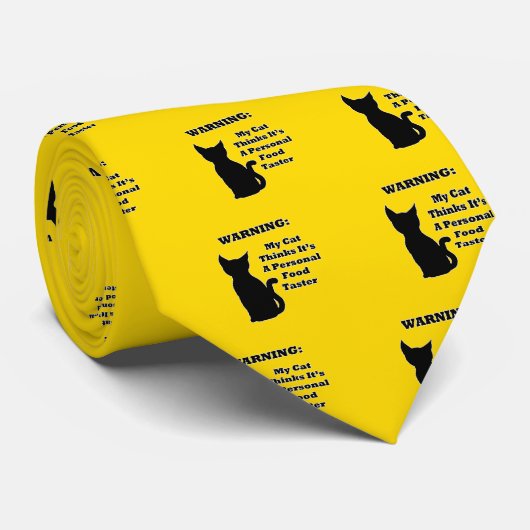 Waarschuwingskat Stropdas (Opgerold)