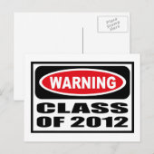 WaarschuwingsKLASSE VAN Briefkaart 2012 (Voorkant / Achterkant)