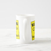 Waarschuwingsklok met zwarte gordel Mok (Achterkant)