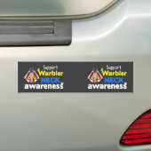Waarschuwingskniekwaakzaamheid ondersteunen bumpersticker (Op auto)