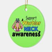 Waarschuwingskniekwaakzaamheid ondersteunen keramisch ornament (Links)