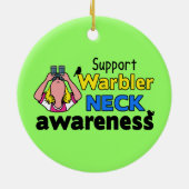 Waarschuwingskniekwaakzaamheid ondersteunen keramisch ornament (Achterkant)