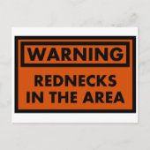 Waarschuwingsknikken in het gebied briefkaart (Voorkant)