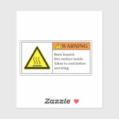 Waarschuwingsknipperetiket Sticker (Vel)