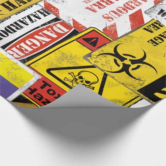 Waarschuwingsknipperpapier Cadeaupapier (Hoek)