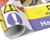 Waarschuwingsknipperpapier Cadeaupapier (Rol Hoek)