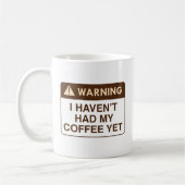 Waarschuwingskoffie Koffiemok (Links)