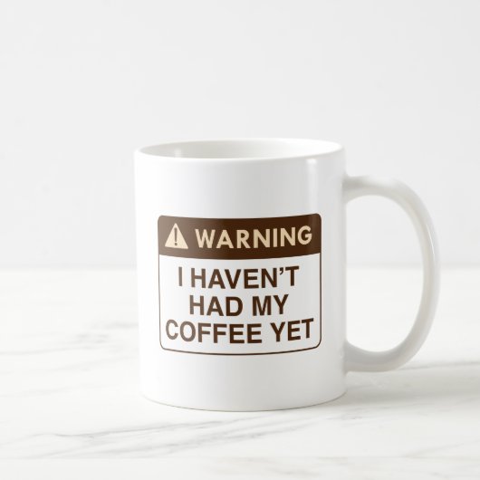 Waarschuwingskoffie Koffiemok (Rechts)