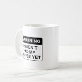 Waarschuwingskoffie Koffiemok (Voorkant links)