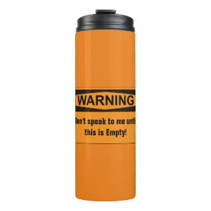 Waarschuwingskoffie Thermal Travel Mug Thermosbeker