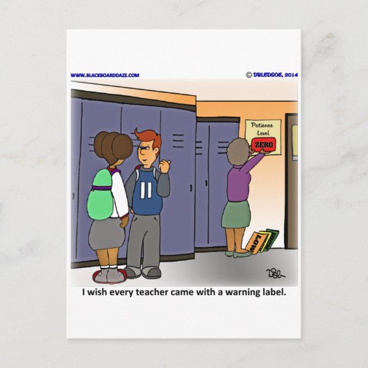 Waarschuwingslabel Briefkaart (Voorkant)